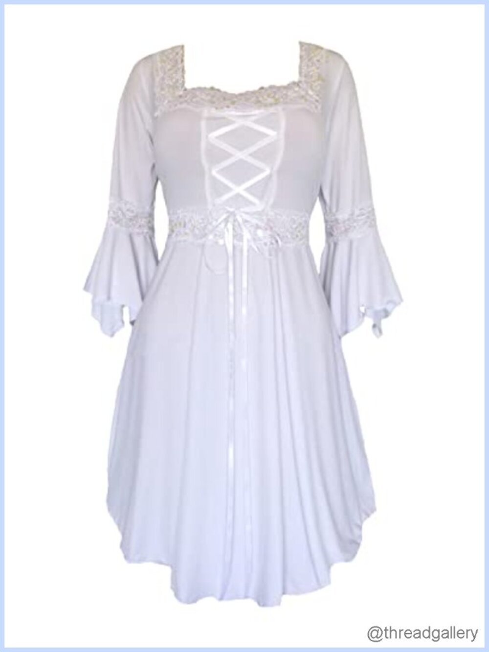 Renaissance Corset Dress Victorian Gothic Lace Babydoll Cosplay Gown